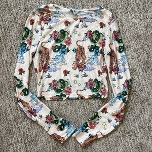 Princess Polly sheer tiger crop ❤️‍🔥